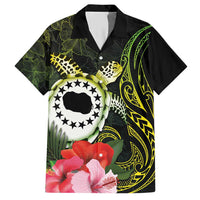 Kia Orana Cook Islands Hawaiian Shirt Turtle and Hibiscus Polynesian Pattern LT03 Yellow - Polynesian Pride