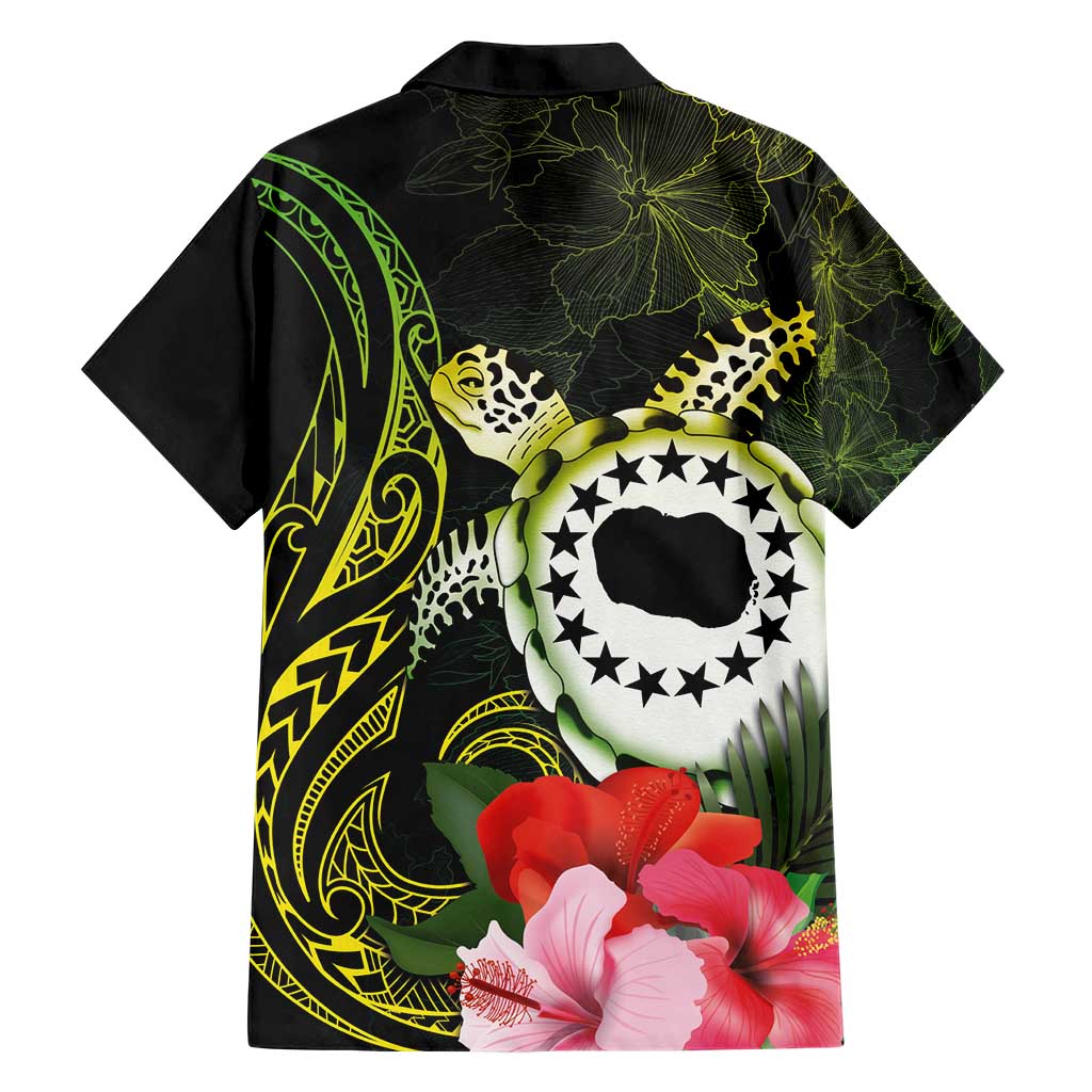 Kia Orana Cook Islands Hawaiian Shirt Turtle and Hibiscus Polynesian Pattern LT03 - Polynesian Pride
