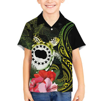 Kia Orana Cook Islands Hawaiian Shirt Turtle and Hibiscus Polynesian Pattern LT03 - Polynesian Pride