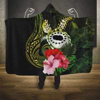 Kia Orana Cook Islands Hooded Blanket Turtle and Hibiscus Polynesian Pattern LT03 - Polynesian Pride