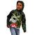 Kia Orana Cook Islands Kid Hoodie Turtle and Hibiscus Polynesian Pattern