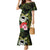 Kia Orana Cook Islands Mermaid Dress Turtle and Hibiscus Polynesian Pattern