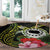 Kia Orana Cook Islands Round Carpet Turtle and Hibiscus Polynesian Pattern