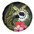 Kia Orana Cook Islands Spare Tire Cover Turtle and Hibiscus Polynesian Pattern