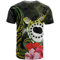 Kia Orana Cook Islands T Shirt Turtle and Hibiscus Polynesian Pattern LT03 - Polynesian Pride