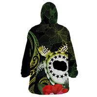 Kia Orana Cook Islands Wearable Blanket Hoodie Turtle and Hibiscus Polynesian Pattern LT03 - Polynesian Pride