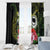 Kia Orana Cook Islands Window Curtain Turtle and Hibiscus Polynesian Pattern