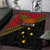 Papua new Guinea Goroka Show Area Rug Bird-of-paradise and Melanesian Tattoo Pattern