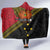 Papua new Guinea Goroka Show Hooded Blanket Bird-of-paradise and Melanesian Tattoo Pattern