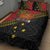 Papua new Guinea Goroka Show Quilt Bed Set Bird-of-paradise and Melanesian Tattoo Pattern