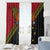 Papua new Guinea Goroka Show Window Curtain Bird-of-paradise and Melanesian Tattoo Pattern