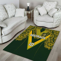 Australia Rugby Custom Area Rug Aboriginal Art Sporty Style LT03 - Polynesian Pride