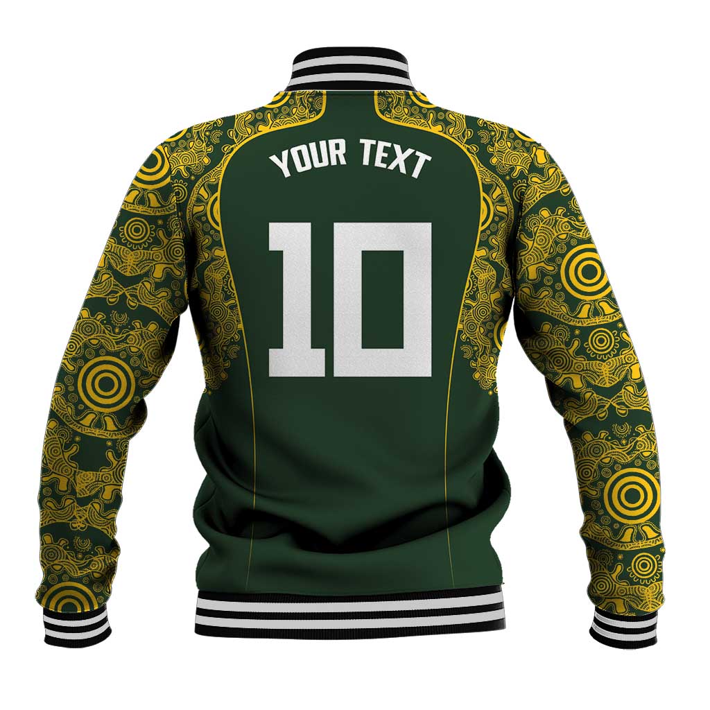 Australia Rugby Custom Baseball Jacket Aboriginal Art Sporty Style LT03 - Polynesian Pride