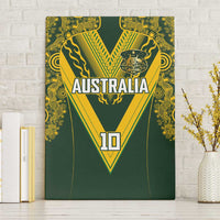 Australia Rugby Custom Canvas Wall Art Aboriginal Art Sporty Style LT03 Without Frame Green - Polynesian Pride