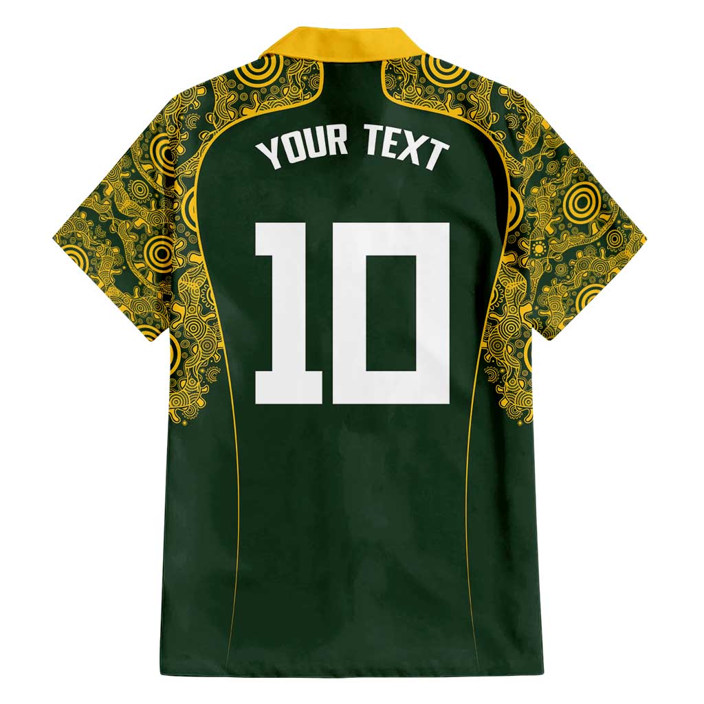 Australia Rugby Custom Hawaiian Shirt Aboriginal Art Sporty Style LT03 - Polynesian Pride