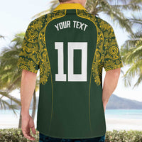 Australia Rugby Custom Hawaiian Shirt Aboriginal Art Sporty Style LT03 - Polynesian Pride