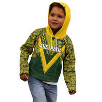 Australia Rugby Custom Kid Hoodie Aboriginal Art Sporty Style LT03 - Polynesian Pride