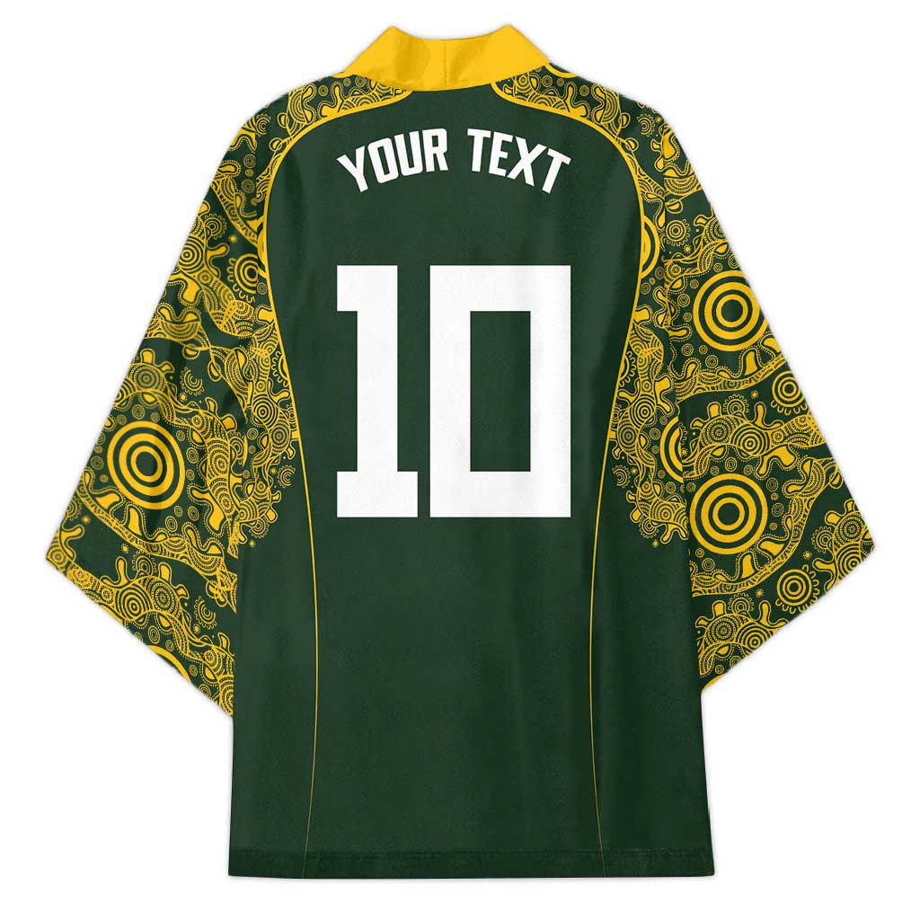 Australia Rugby Custom Kimono Aboriginal Art Sporty Style LT03 - Polynesian Pride