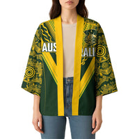 Australia Rugby Custom Kimono Aboriginal Art Sporty Style LT03 - Polynesian Pride