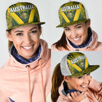 Australia Rugby Mesh Trucker Cap Aboriginal Art Sporty Style LT03 - Polynesian Pride