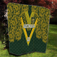 Australia Rugby Custom Quilt Aboriginal Art Sporty Style LT03 - Polynesian Pride