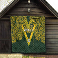 Australia Rugby Custom Quilt Aboriginal Art Sporty Style LT03 - Polynesian Pride