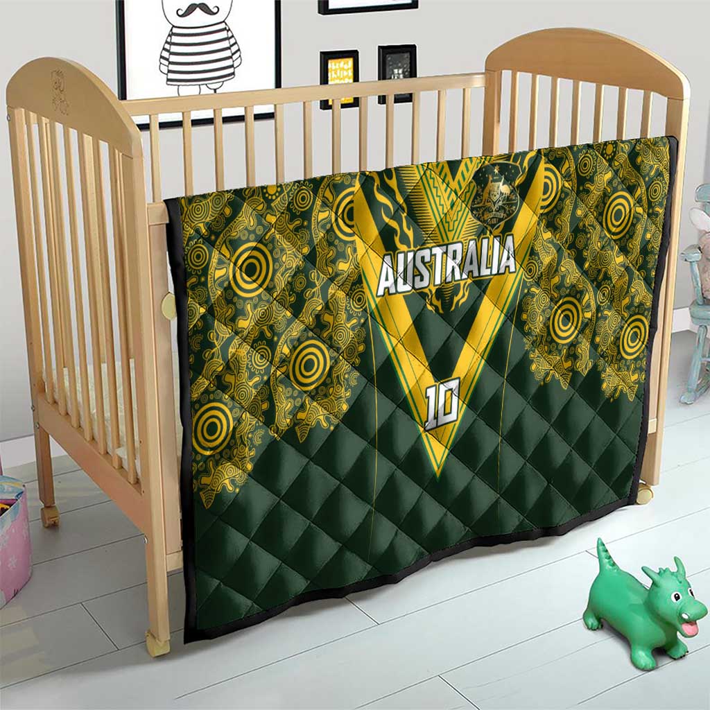 Australia Rugby Custom Quilt Aboriginal Art Sporty Style LT03 - Polynesian Pride
