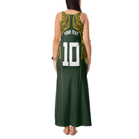 Australia Rugby Custom Tank Maxi Dress Aboriginal Art Sporty Style LT03 - Polynesian Pride