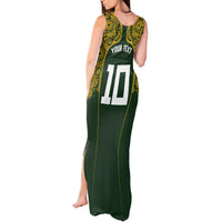 Australia Rugby Custom Tank Maxi Dress Aboriginal Art Sporty Style LT03 - Polynesian Pride