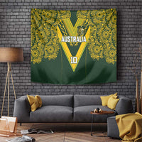 Australia Rugby Custom Tapestry Aboriginal Art Sporty Style LT03 Green - Polynesian Pride