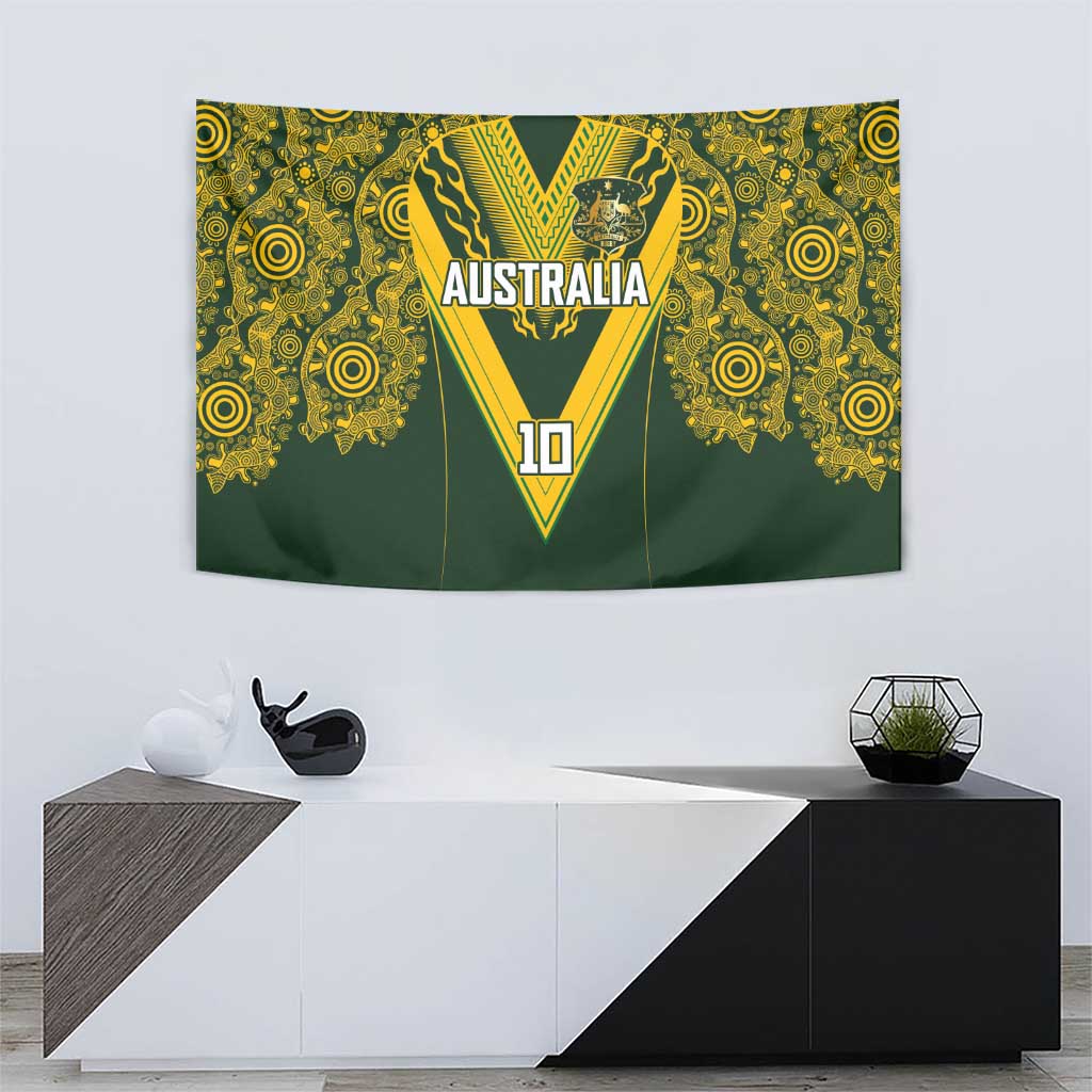 Australia Rugby Custom Tapestry Aboriginal Art Sporty Style LT03 - Polynesian Pride