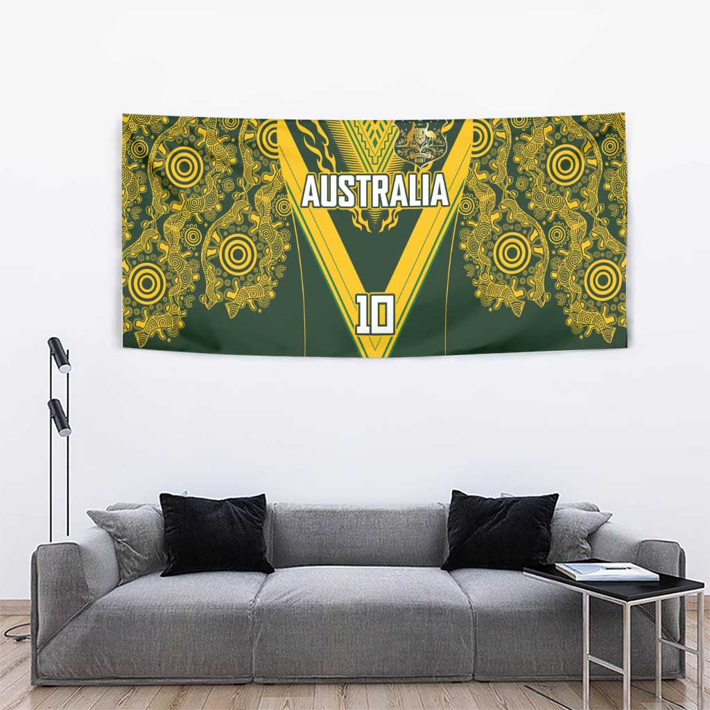Australia Rugby Custom Tapestry Aboriginal Art Sporty Style LT03 - Polynesian Pride