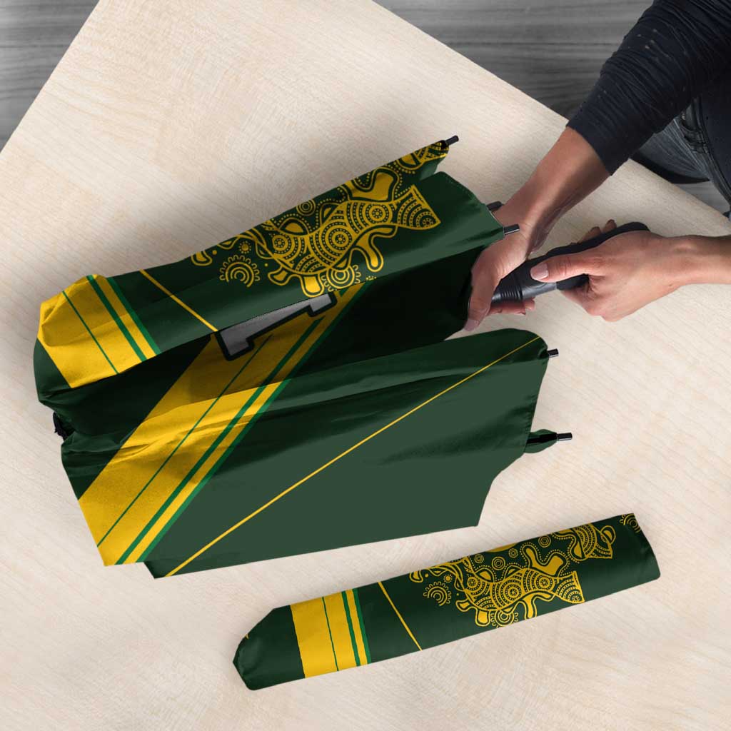 Australia Rugby Custom Umbrella Aboriginal Art Sporty Style LT03 - Polynesian Pride