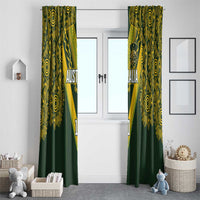 Australia Rugby Custom Window Curtain Aboriginal Art Sporty Style LT03 - Polynesian Pride