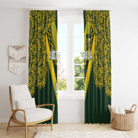 Australia Rugby Custom Window Curtain Aboriginal Art Sporty Style LT03 - Polynesian Pride