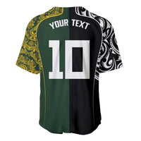 Aotearoa Australia Rugby Custom Baseball Jersey Maori and Aboriginal Art Sporty Style LT03 - Polynesian Pride