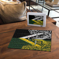 Aotearoa Australia Rugby Puzzle Maori and Aboriginal Art Sporty Style LT03 - Polynesian Pride