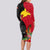 Papua New Guinea Long Sleeve Bodycon Dress Birds Of Paradise Mix Tropical Flower Polynesian Pattern LT03 - Polynesian Pride