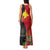 Papua New Guinea Tank Maxi Dress Birds Of Paradise Mix Tropical Flower Polynesian Pattern LT03 - Polynesian Pride