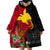 Papua New Guinea Wearable Blanket Hoodie Birds Of Paradise Mix Tropical Flower Polynesian Pattern LT03 - Polynesian Pride