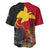 Custom Papua New Guinea Baseball Jersey Birds Of Paradise Mix Tropical Flower Polynesian Pattern LT03 - Polynesian Pride