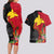 Custom Papua New Guinea Couples Matching Long Sleeve Bodycon Dress and Hawaiian Shirt Birds Of Paradise Mix Tropical Flower Polynesian Pattern LT03 - Polynesian Pride