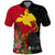 Custom Papua New Guinea Polo Shirt Birds Of Paradise Mix Tropical Flower Polynesian Pattern LT03 Red - Polynesian Pride