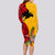 Papua New Guinea Long Sleeve Bodycon Dress Birds Of Paradise Mix Tropical Flower Polynesian Pattern LT03 - Polynesian Pride