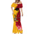 Papua New Guinea Mermaid Dress Birds Of Paradise Mix Tropical Flower Polynesian Pattern LT03 - Polynesian Pride