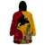 Papua New Guinea Wearable Blanket Hoodie Birds Of Paradise Mix Tropical Flower Polynesian Pattern LT03 - Polynesian Pride