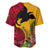 Custom Papua New Guinea Baseball Jersey Birds Of Paradise Mix Tropical Flower Polynesian Pattern LT03 - Polynesian Pride