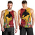 Custom Papua New Guinea Men Tank Top Birds Of Paradise Mix Tropical Flower Polynesian Pattern LT03 - Polynesian Pride