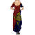 Papua New Guinea Central Province Summer Maxi Dress PNG Birds Of Paradise Polynesian Arty Style LT03 - Polynesian Pride