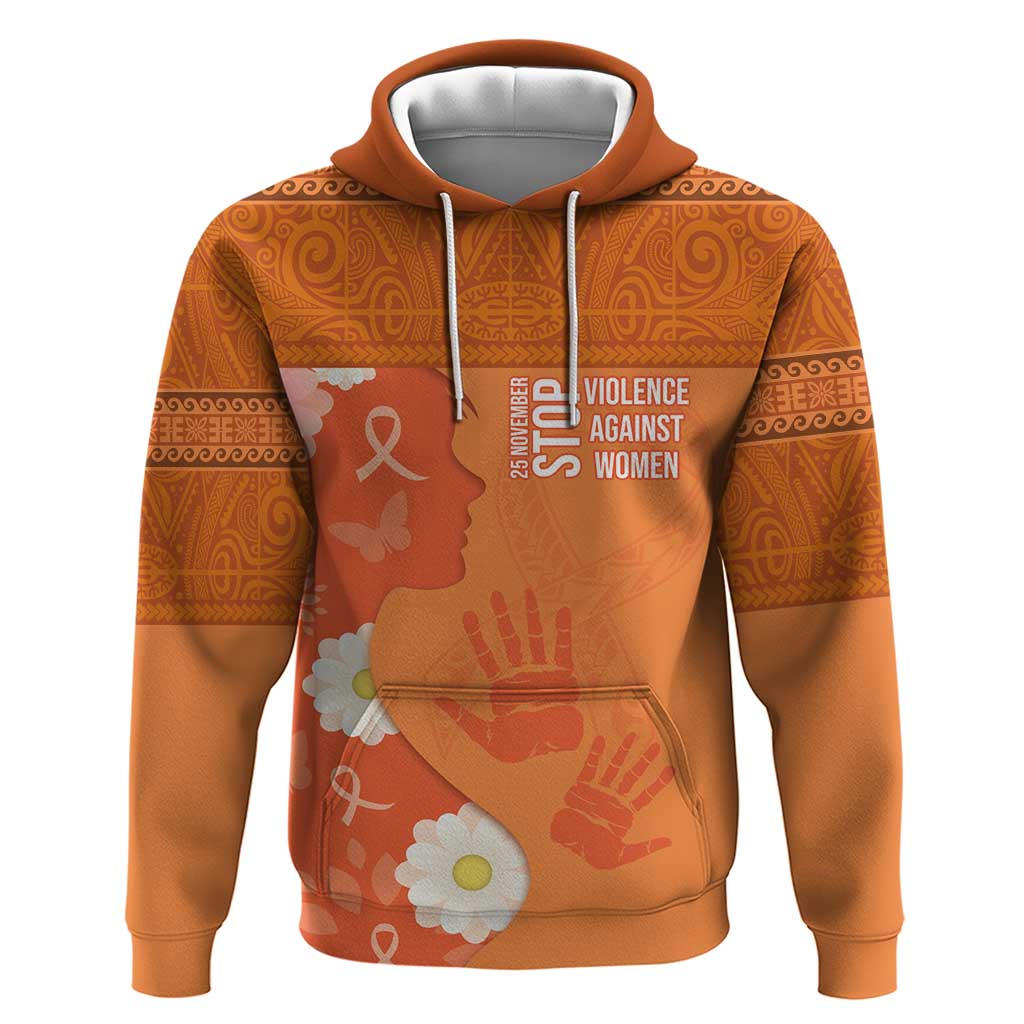 International Day for the Elimination of Violence Against Women Hoodie Polynesian Pattern